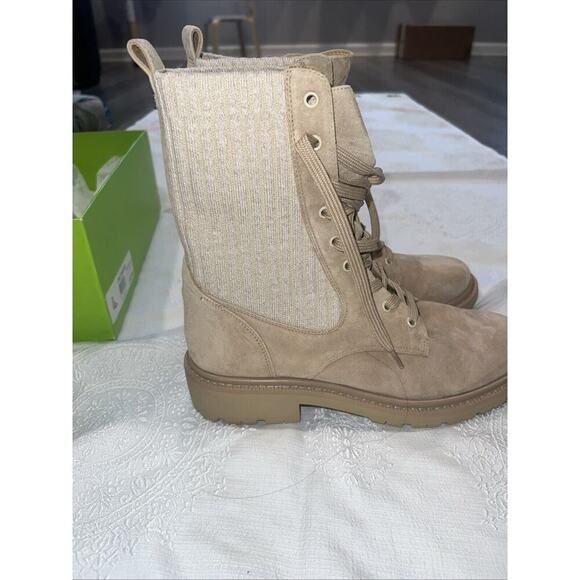 Sam Edelman Women's Lydell Combat Boot Sesame 8.5 Medium - Picture 2 of 10